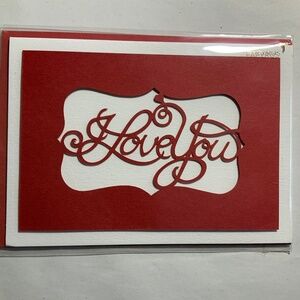 Papyrus Valentine’s Day greeting card new in pkg “I Love You”